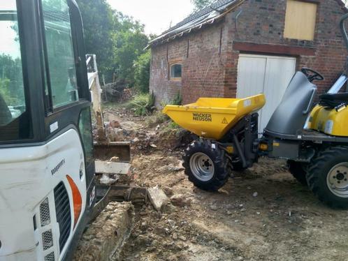 Bobcat of dumper te huur met machinist, Diensten en Vakmensen, Aannemers