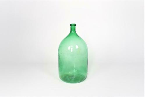oude cilindrische groene fles, Antiek en Kunst, Curiosa en Brocante, Ophalen
