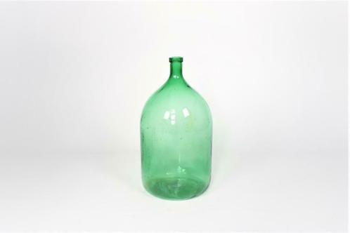 oude cilindrische groene fles, Antiek en Kunst, Curiosa en Brocante, Ophalen