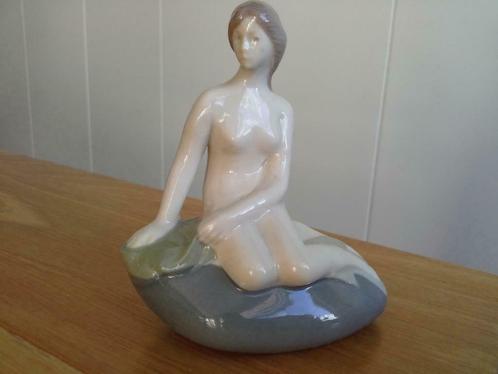 Zeemeermin copenhagen beeldje Eriksen porselein a69 p, Collections, Porcelaine, Cristal & Couverts, Comme neuf, Statue(s), Porcelaine