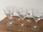 6 Mooie vintage kristallen glazen, Antiek en Kunst, Ophalen of Verzenden