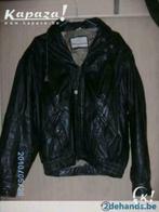 Heren lederen jas, Enlèvement, Comme neuf, Taille 52/54 (L), Noir