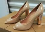 406A* MEZURA superbes escarpins nude lack peep toe (40)