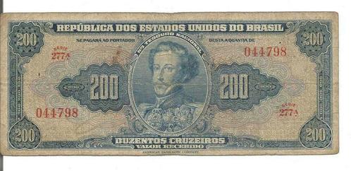 Brasil 200 Cruzeiros 1943 P139 Série 277A (1st print), Postzegels en Munten, Bankbiljetten | Amerika, Los biljet, Zuid-Amerika