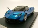 1:43 Welly GTA Pagani Huayra 2013 blauw, Comme neuf, Autres marques, Voiture, Enlèvement ou Envoi