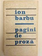 Ion Barbu - Pagini de proza (1968), Gelezen, Ophalen of Verzenden