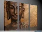 * Nieuw * 3 Luik van Canvas ** Buddha ** 90x160cm, Antiek en Kunst, Kunst | Schilderijen | Modern