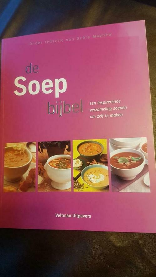 De Soep Bijbel, inspirerende verzameling soepen/soepbijbel, Boeken, Kookboeken, Zo goed als nieuw, Voorgerechten en Soepen, Ophalen of Verzenden