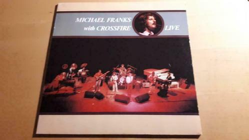 Michael Franks LP 1981 With Crossfire Live, CD & DVD, Vinyles | Jazz & Blues, Utilisé, Jazz, 1980 à nos jours, Enlèvement ou Envoi