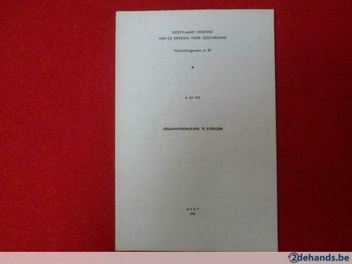 A. De Vos: Graanwindmolens te Evergem, Boeken, Geschiedenis | Nationaal, Gelezen, Ophalen of Verzenden