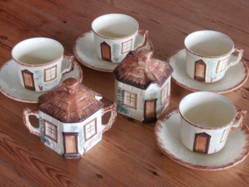 Ensemble petit-déjeuner cottage Keele St. Pottery (20 pièces, Antiquités & Art, Curiosités & Brocante, Enlèvement ou Envoi
