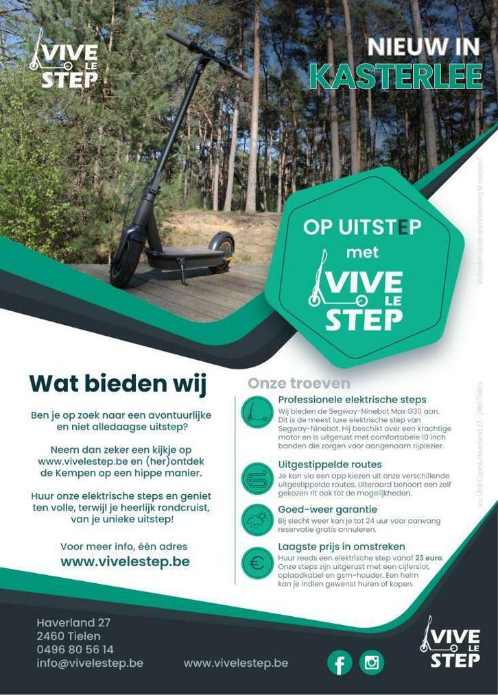 verhuur van elektrische steps, Fietsen en Brommers, Steps, Nieuw, Elektrische step (E-scooter), Ophalen of Verzenden