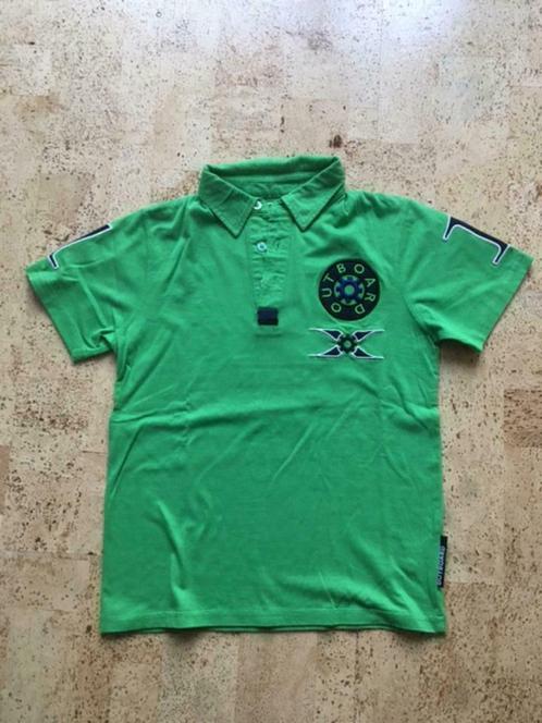 coole groene polo T-shirt Outboard maat 146-152, Kinderen en Baby's, Kinderkleding | Maat 146, Gebruikt, Jongen, Shirt of Longsleeve