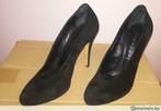 970* CASADEI luxe escarpins haut gamme cuir (p 38), Noir, Escarpins, Neuf