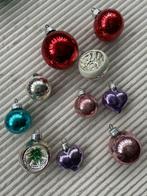 Set vintage kerstballen in verschillende kleuren, Antiek en Kunst, Ophalen