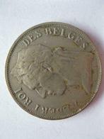 Albert I Roi des Belges 1F Congo Belge 1927, Postzegels en Munten, Ophalen of Verzenden, Overige landen, Losse munt