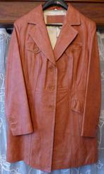 Veste cuir doublée couleur orange brique Taille L femme, C&A, Comme neuf, C&A, Taille 42/44 (L), Manteau