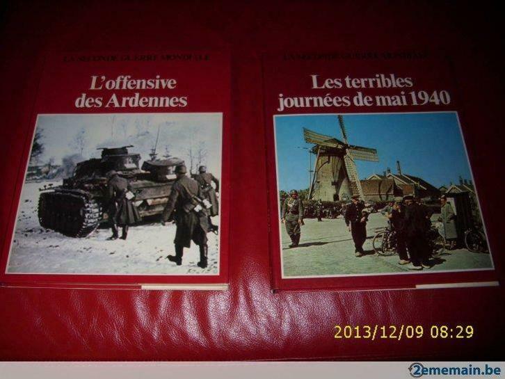 La Seconde Guerre Mondiale,2 livres,L'offensive des Ardennes, Antiek en Kunst, Antiek | Boeken en Manuscripten