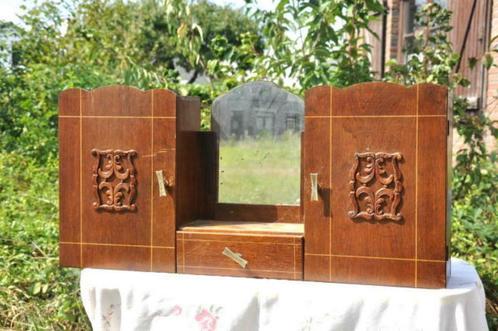§ double armoire de toilette en bois vintage, Antiquités & Art, Antiquités | Accessoires de maison, Enlèvement