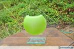 vase design en verre demi sphère verte, Maison & Meubles, Utilisé, Enlèvement ou Envoi