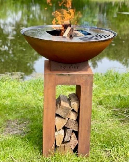 GrillRing,barbecue,plancha,vuurschaal,bakplaat,BBQ, koken, Tuin en Terras, Houtskoolbarbecues, Nieuw, Met accessoires, Ophalen of Verzenden