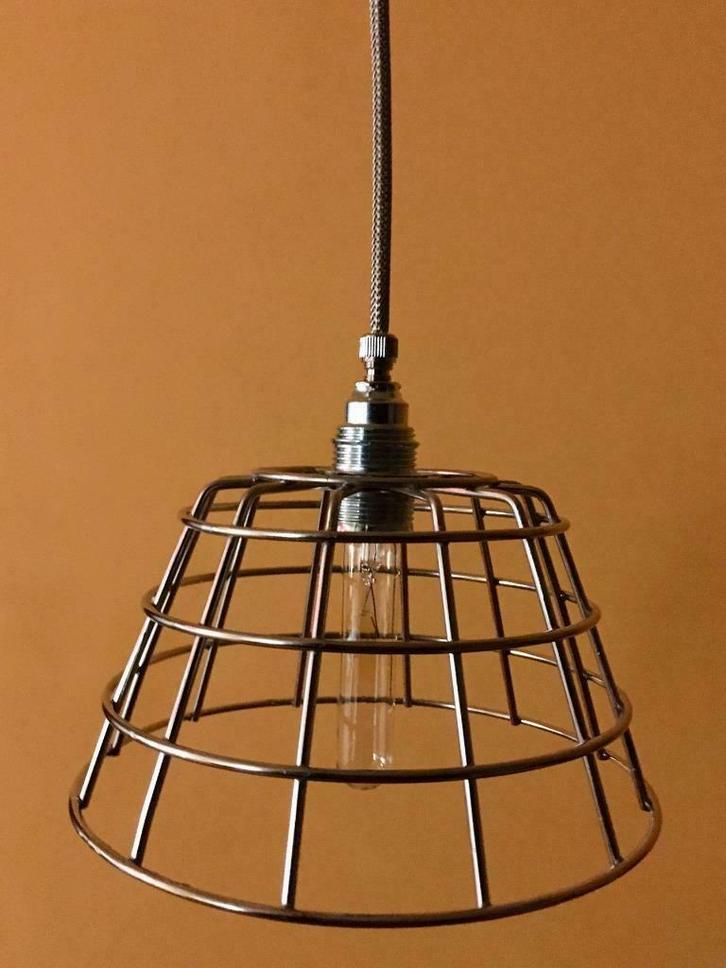 Industriële hanglampen, Huis en Inrichting, Lampen | Hanglampen, Nieuw, Minder dan 50 cm, Metaal, Ophalen of Verzenden