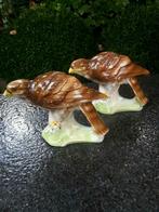 Twee zeer oude porseleinen roofvogels, Ophalen of Verzenden