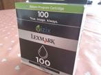Cartouche d'encre noire Lexmark 100, Informatique & Logiciels, Cartridge, Enlèvement ou Envoi, Neuf, Lexmark
