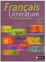 Français Littérature-Anthologie chronologique-Classes Lycées, Secondaire, Utilisé, Enlèvement ou Envoi, Nathan