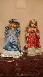 Deux grandes poupées en porcelaine en excellent état, Comme neuf, Réaliste ou Reborn, Enlèvement ou Envoi, Poupée