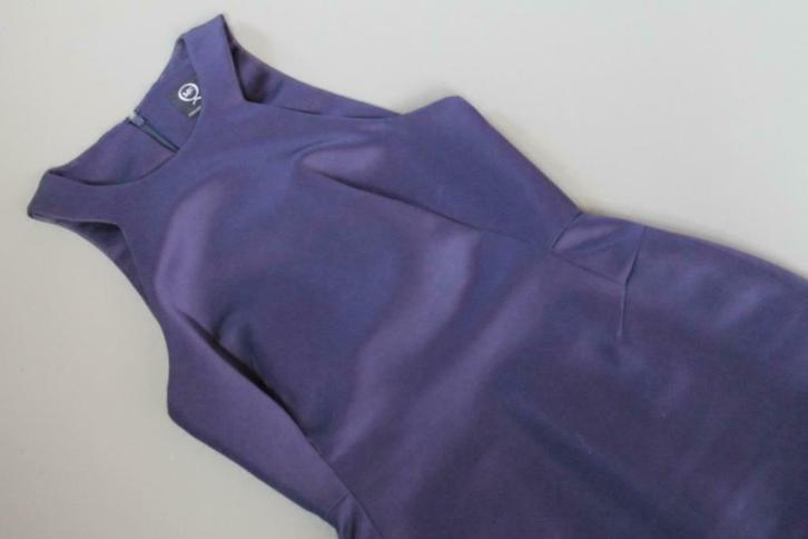 ZGAN donkerblauwe cocktailjurk MCQ Alexander McQueen, Kleding | Dames, Jurken, Zo goed als nieuw, Maat 36 (S), Blauw, Boven de knie