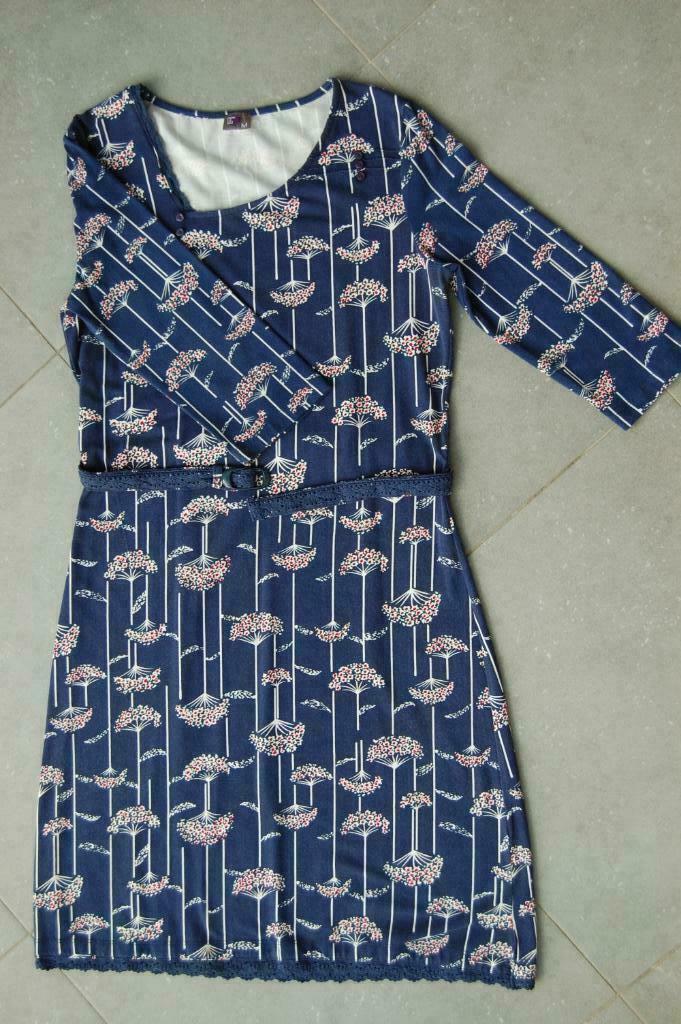 Jurk met riempje (Wow to go - maat M), Kleding | Dames, Jurken, Zo goed als nieuw, Maat 38/40 (M), Blauw, Boven de knie, Ophalen of Verzenden