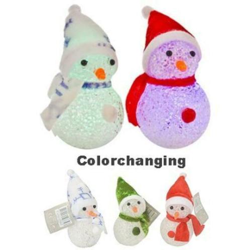 Led kerst sneeuwpop klein met licht, Diversen, Kerst, Nieuw, Ophalen of Verzenden