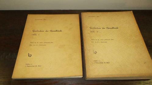 GESCHIEDENIS DER OPVOEDKUNDE DEEL I en II  Rijksuniv. Gent, Boeken, Studieboeken en Cursussen, Gelezen, Hoger Onderwijs, Ophalen of Verzenden