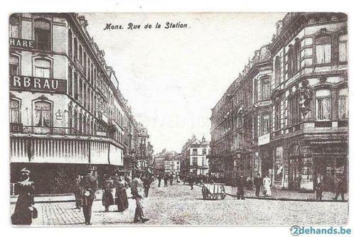 Mons Rue de la Station, Collections, Cartes postales | Étranger, Enlèvement ou Envoi