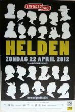 Poster/affiche - Erfgoeddag 2012 - helden (42 x 60 cm), Nieuw, Ophalen of Verzenden