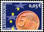 Luxemburg 2001 : Euro - 0.05 euro munt, Postzegels en Munten, Postzegels | Europa | Overig, Luxemburg, Verzenden, Postfris