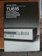 Originele handleiding Harman/Kardon tuner TU615, Audio, Tv en Foto, Ophalen of Verzenden, Gebruikt