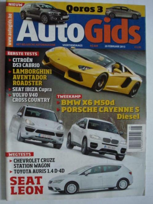 AutoGids 869 Lamborghini Aventador Roadster/Qoros Q3/BMW X6, Boeken, Auto's | Folders en Tijdschriften, Gelezen, Algemeen, Verzenden