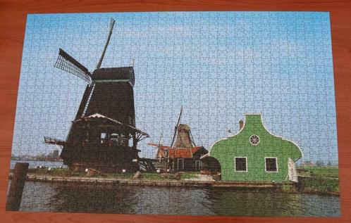 puzzel 1000 st Hollandse molen "Sawing Mill", Hobby en Vrije tijd, Denksport en Puzzels, Gebruikt, Legpuzzel, 500 t/m 1500 stukjes
