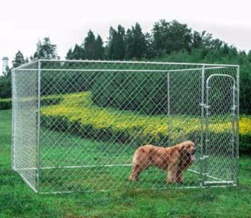 Chenil XXL enclos chien 6m² parc chien cage chien galvanisé, Animaux & Accessoires, Maisons pour chiens, Neuf, Envoi
