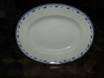 1 grand plat ovale en porcelaine de Tournai, Ophalen of Verzenden