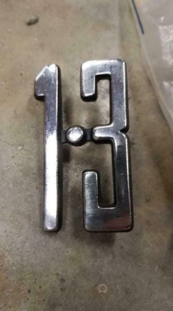 chrome emblemen Ford Escort mk2 / Taunus / Cortina, Auto-onderdelen, Carrosserie, Ford, Voor, Nieuw, Ophalen