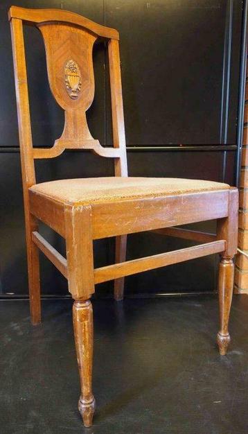 De Coene stoel, Arts and Crafts, 1915, Decoene houtsculptuur