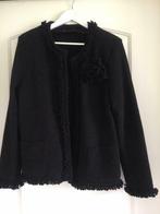 Zwarte wollen vest Devernois, Kleding | Dames, Jasjes, Kostuums en Pakken, Maat 38/40 (M), Zwart, Ophalen of Verzenden, Jasje
