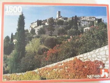 Puzzle Nathan 1500 pièces Saint-Paul- de-Vence beschikbaar voor biedingen