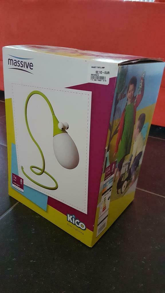 Nachtlampjes massive groen slang lamp inbegrepen, Kinderen en Baby's, Kinderkamer | Inrichting en Decoratie, Zo goed als nieuw