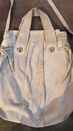 Sac à main en daim gris clair 45/43 cm, Comme neuf