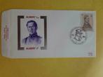 Postzegel Koningin Elisabeth en Koning Albert I/1981 + 1984, Verzamelen, Verzenden, Zo goed als nieuw, Postzegel(s) of Munt(en)