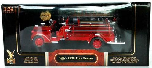 Yatming – Ford Fire Engine (1938) – 1:24 – Mint in box, Hobby en Vrije tijd, Modelauto's | 1:24, Nieuw, Bus of Vrachtwagen, Ophalen of Verzenden